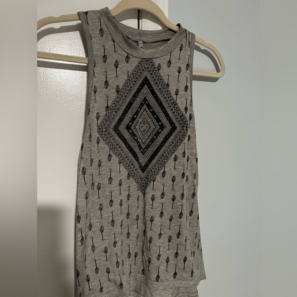 Gray tribal shirt